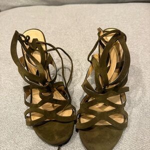 Shiekh Dark Green Strappy Sandals